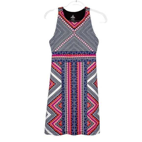 Prana Ariel Dress Womens Size XS Geometric Shelf Bra Racerback - Picture 1 of 10
